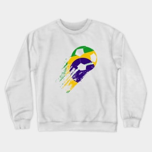 Perfect Brazil Soccer Player Tee Funny Brazilian Flag Girls Boys Crewneck Sweatshirt